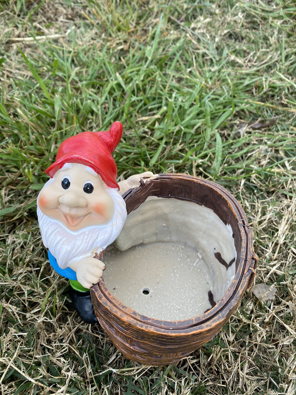 Gnome Planter Pot Plant Garden Statue Ornament Set of 4