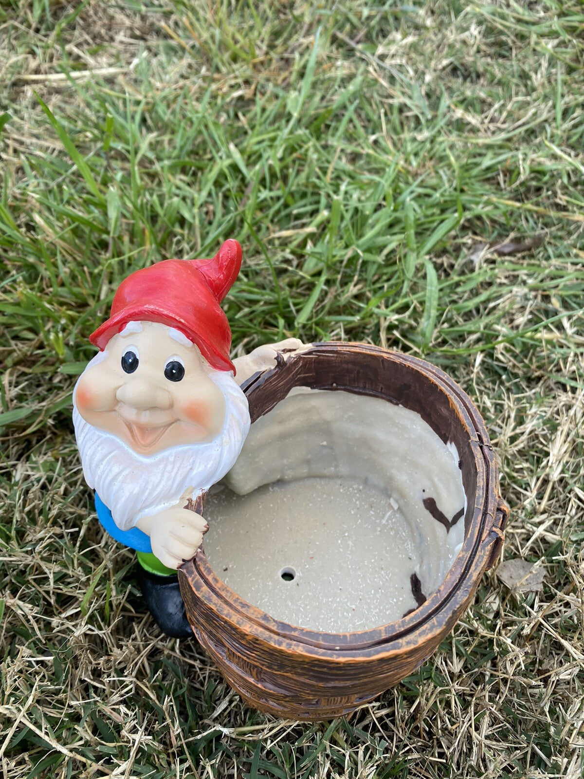 Gnome Planter Pot Plant Garden Statue Ornament Set of 4