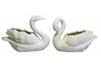 Swan Planter Pot Plant Garden Sculpture Statue White Hamptons Large White