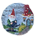 Welcome To My Garden Gnome Sign Cement Garden Path Stepping Stone Decor 25cm