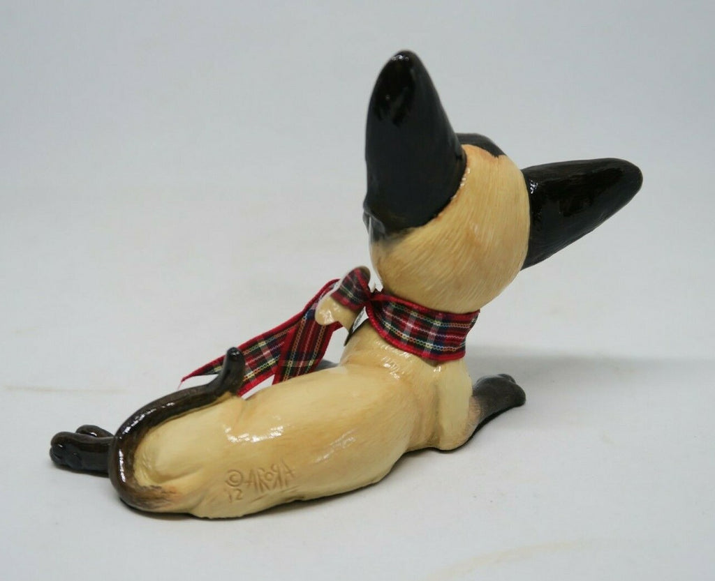 Little Paws Slinky the Siamese Chocolate Point cat Figurine Statue Home Decor