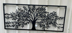 Tree of Life Metal Hanging Wall Art 99 X 42cm  Rustic Sculpture Home Garden