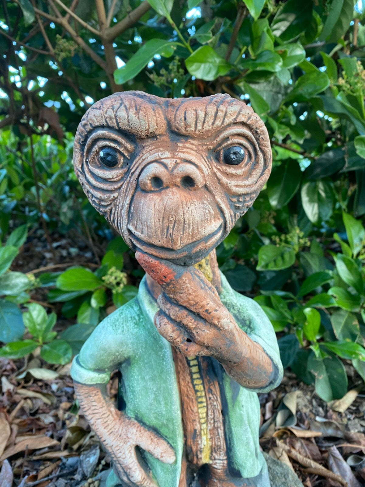 E T Phone Home Garden Statue Ornament Animal Concrete Cement Australian Made