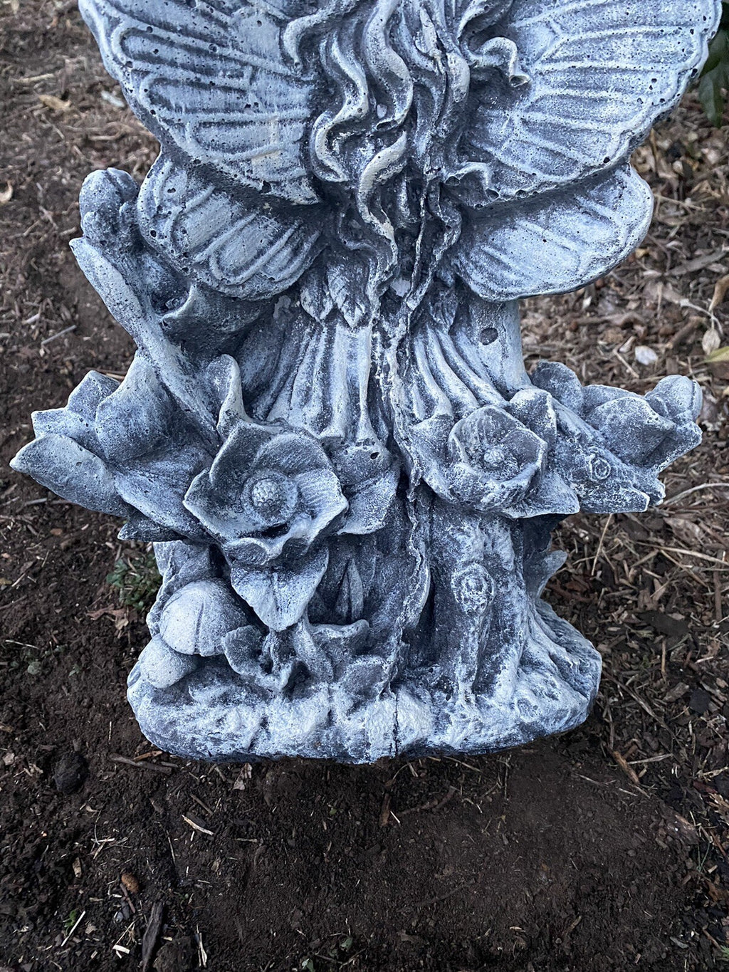 Fairy Bird Feeder Statue Ornament Animal Concrete Cement Garden Australian Made