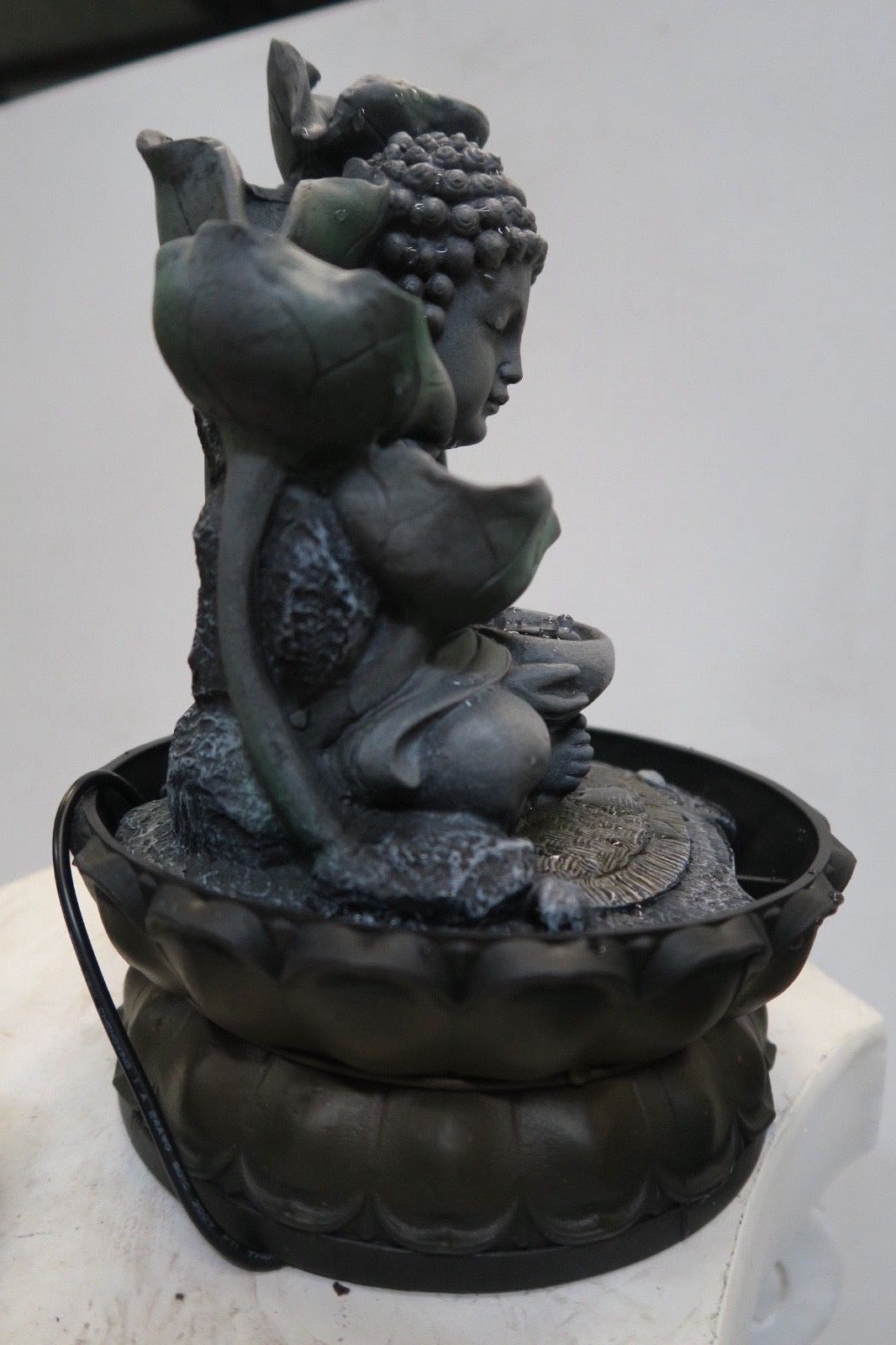 Baby Buddha small indoor / Outdoor table top Water fountain water feature