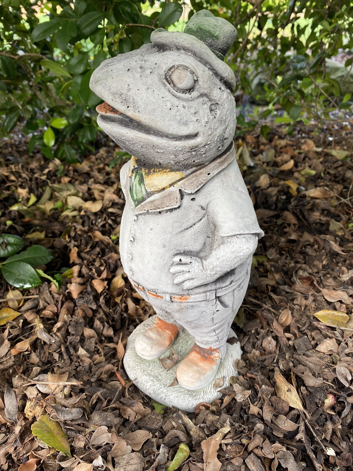 Willow frog Mr Fisher Animal Concrete Cement Garden Statue Australian Made
