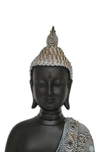 Meditating Buddha In Boho Tribal Robe  Statue Ornament Figurine Home Decor