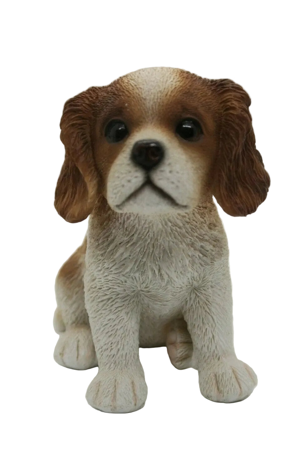 CAVALIER KING CHARLES SPANIEL CAVIE SITTING PUPPY DOG STATUE ORNAMENT MEMORIAL