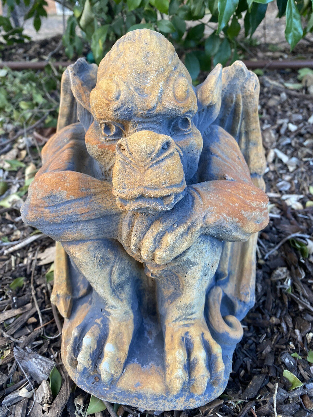 Gargoyle Statue Animal Concrete Cement Garden Australian Made Gery