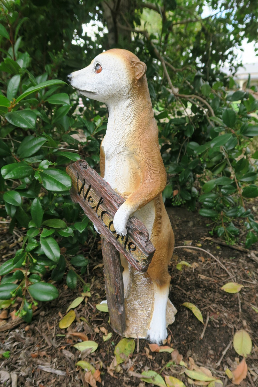 MEERKAT STATUE WELCOME GARDEN ANIMAL GARDEN ORNAMENT SCULPTURE HOME DECOR