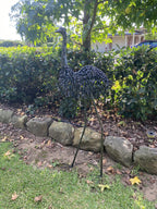 Metal Australian Emu Garden Ornament Bird Sculpture Statue Black 92cm