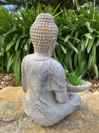 Meditating Buddha Holding Succlents Statue Ornament Figurine Home Decor 33CM