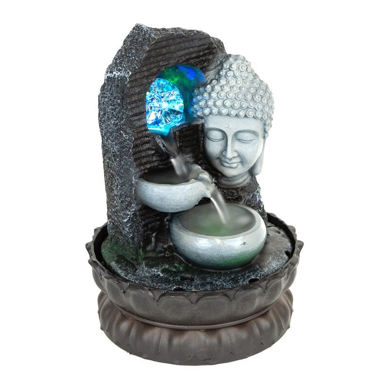 BUDDHA DRIFT WATER FEATURE FOUNTAIN INDOOR OUTDOOR BENCH TOP HOME DECOR