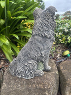 Concrete Border Collie Garden Dog Statue Ornament memorial - Australian Made