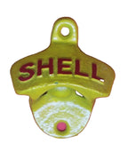 Shell Cast Iron Wall Bottle Opener Man Cave Bar Pub Garage Retro