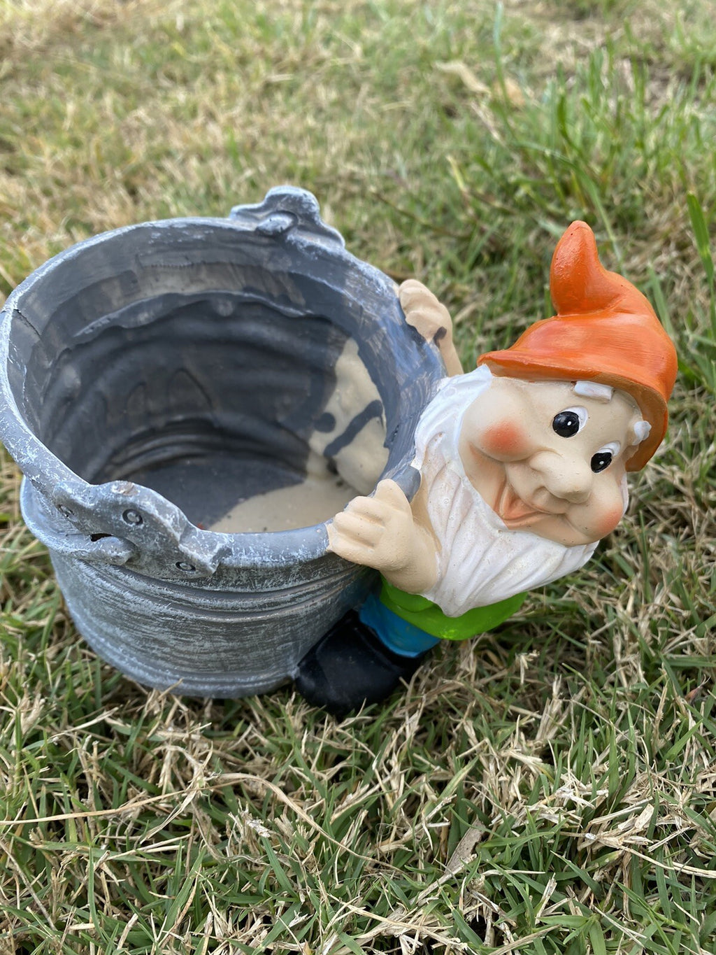 Gnome Planter Pot Plant Garden Statue Ornament Set of 4