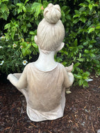 Sweet Charlotte Bird  Feeder Station Bee Garden Statue Ornament Figurine