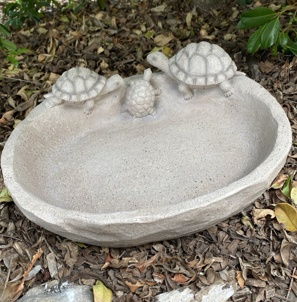 Turtle Design Bird Bath Bee Water Station