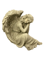 ❤️ Memorial Cemetery Inspirational Angel Resting her hand on her knee Statue❤️