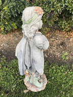 Flower Pixie Girl Garden Statue - Pick up Only