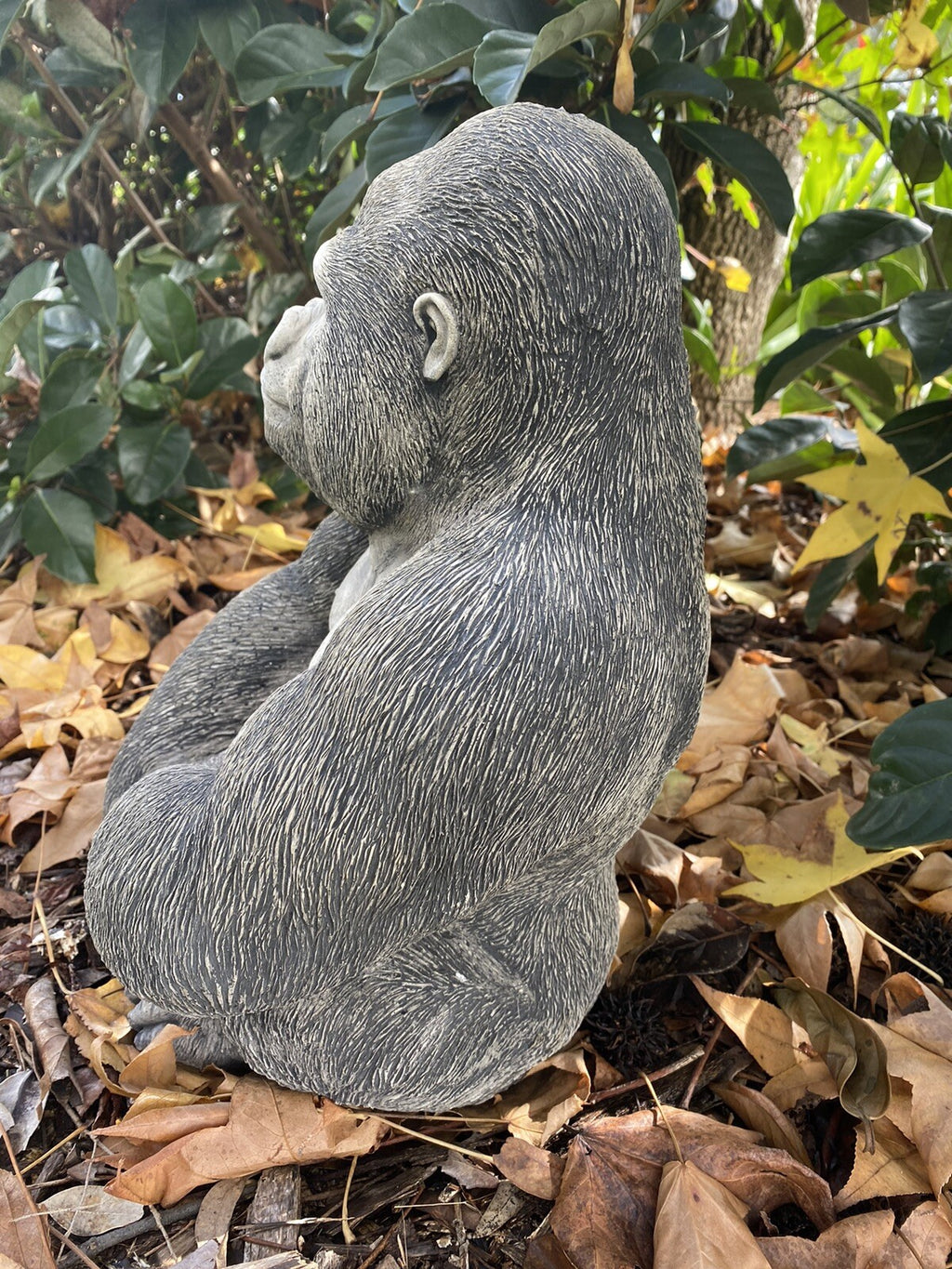 Gorilla Ape Monkey Statue Ornament Animal Concrete Cement Garden Australian Made