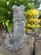 Concrete Border Collie Garden Dog Statue Ornament memorial - Australian Made