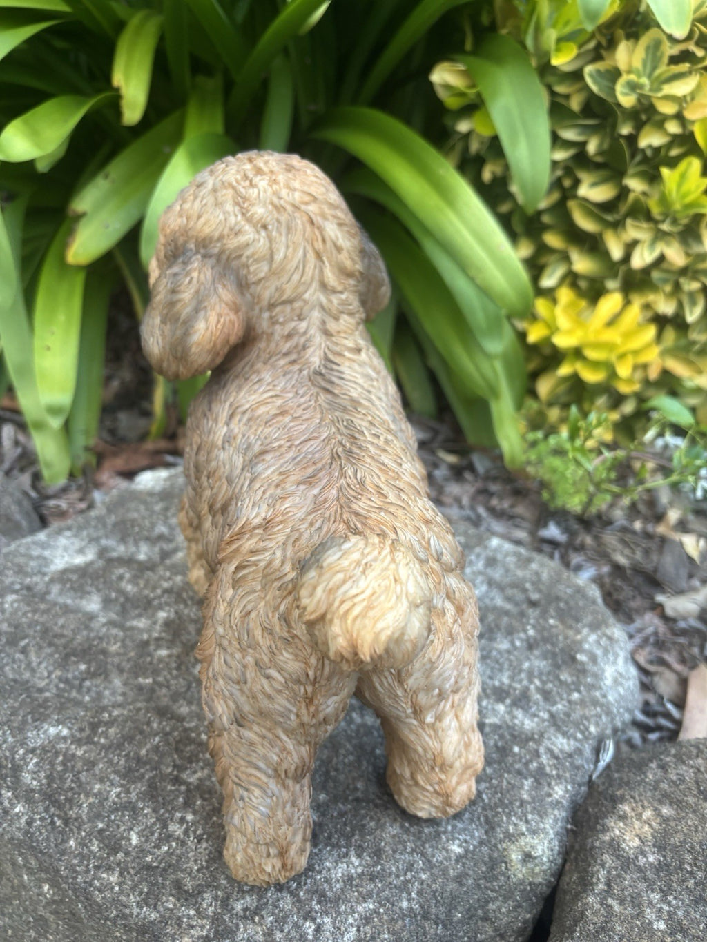 Cavoodle Resin Dog Garden Statue – Cute Dog Ornament