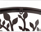 Tree of Life Metal Iron Hanging Wall Art 60cm Round Rustic Sculpture Home Garden