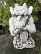 Gargoyle With Shield ,Gargoyle with Sword Garden Statue Ornament 46 cm High