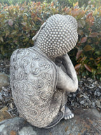 Concrete Buddha Garden Statue | Peaceful Sitting Buddha Outdoor Ornament