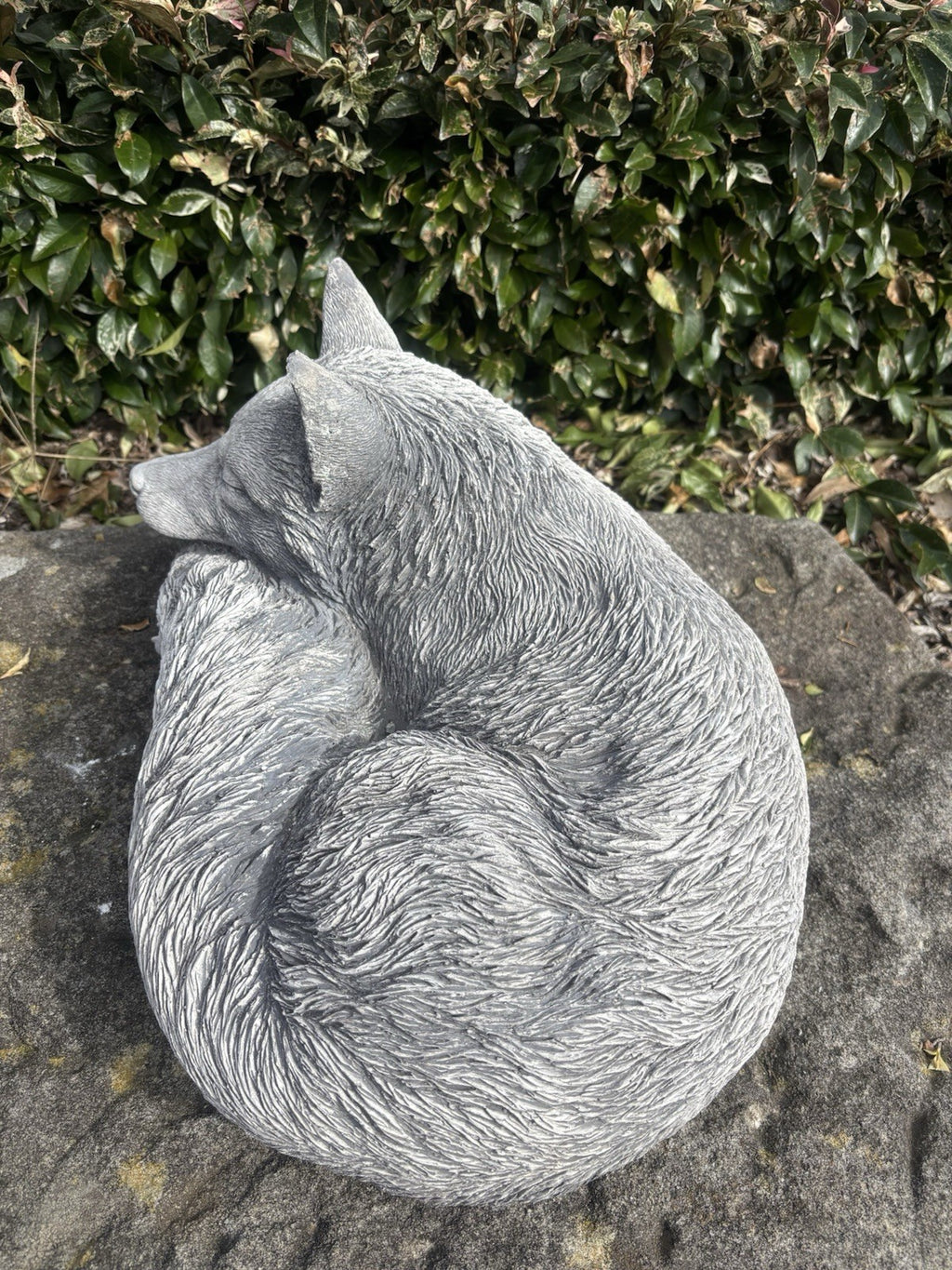 Australian Made Concrete Fox Garden Statue | Outdoor Wildlife Ornament