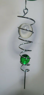 3D HUMMING BIRD WIND CHIME SPINNERS SWIVEL TWISTER GAZING BALL WITH SPIRAL TAIL