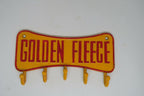 Golden Fleece Ram Cast Iron Wall Hook Key Sign  Ram Sheep  Man Cave Pub Bar New