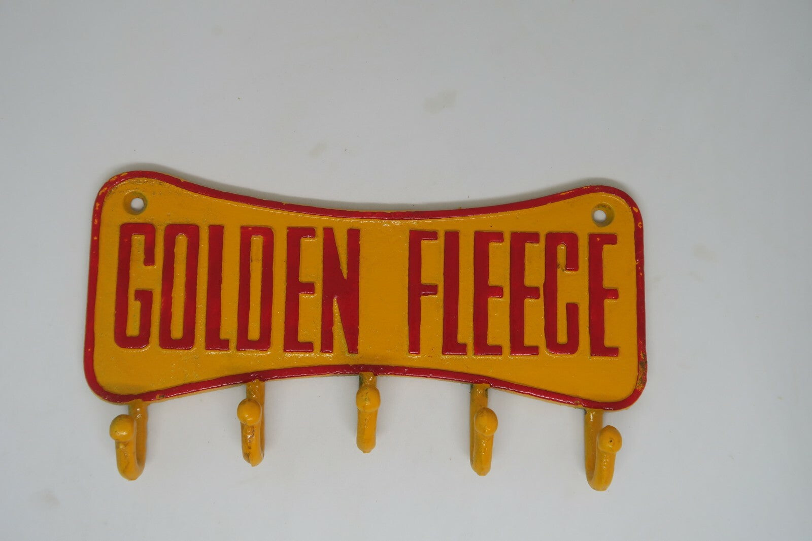 Golden Fleece Ram Cast Iron Wall Hook Key Sign  Ram Sheep  Man Cave Pub Bar New