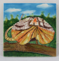Australian Frilled Neck Lizard wall art hanger indoor/ outdoor - Garden plaque