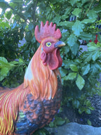 Rooster Chicken Poultry Statue Ornament 38 cm