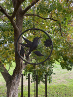 HUMMING BIRD WIND CHIME SPINNERS YARD GARDEN DEDCOR 106CM