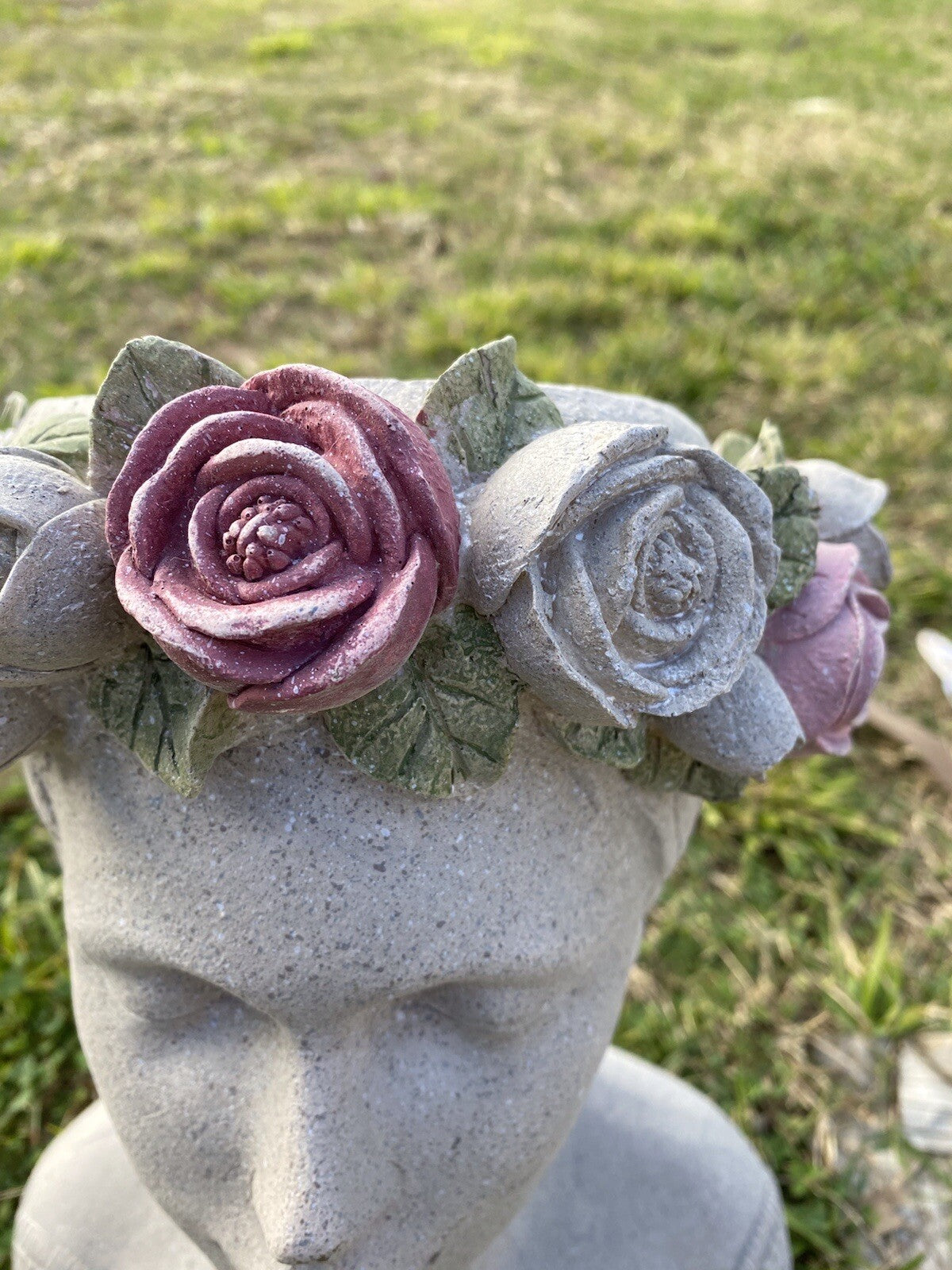 Alexina Princess - Resin Head Planter Pot for Succulents Cactus Indoor  Plants