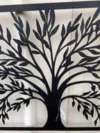Tree of Life Metal Hanging Wall Art 99 X 42cm  Rustic Sculpture Home Garden