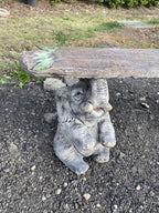 Elephant Outdoor Bench Seat -Pick up only