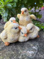 Chicken Chicks Poultry Garden Statue Ornament Figurine