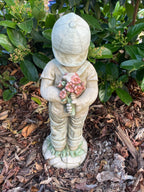 Boy Girl First Kiss Statue Ornament Animal Concrete Garden Australian Made