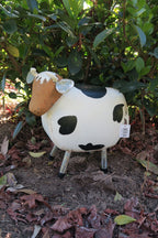 Cow Statue Metal Garden Ornament Home Decor Sculpture Farm Animals