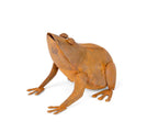 Rusty Metal Frog Garden Decor Statue Ornament Decor Large Brown