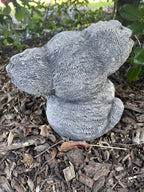 Koala With Leaves Statue Ornament Animal Concrete Cement Garden Australian Made