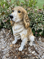 SPRINGER SPANIEL DOG ANIMAL GARDEN STATUE ORNAMENT FIGURINE SCULPTURE