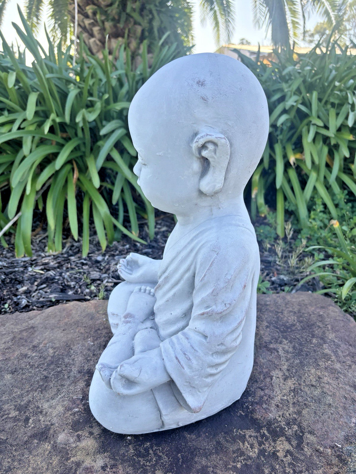 Buddha Monk Garden Statue Ornament Outdoor Decor 3 Styles Available