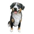 BERNESE MOUNTIAN SITTING DOG PUPPY GARDEN STATUE ORNAMENT MEMORIAL