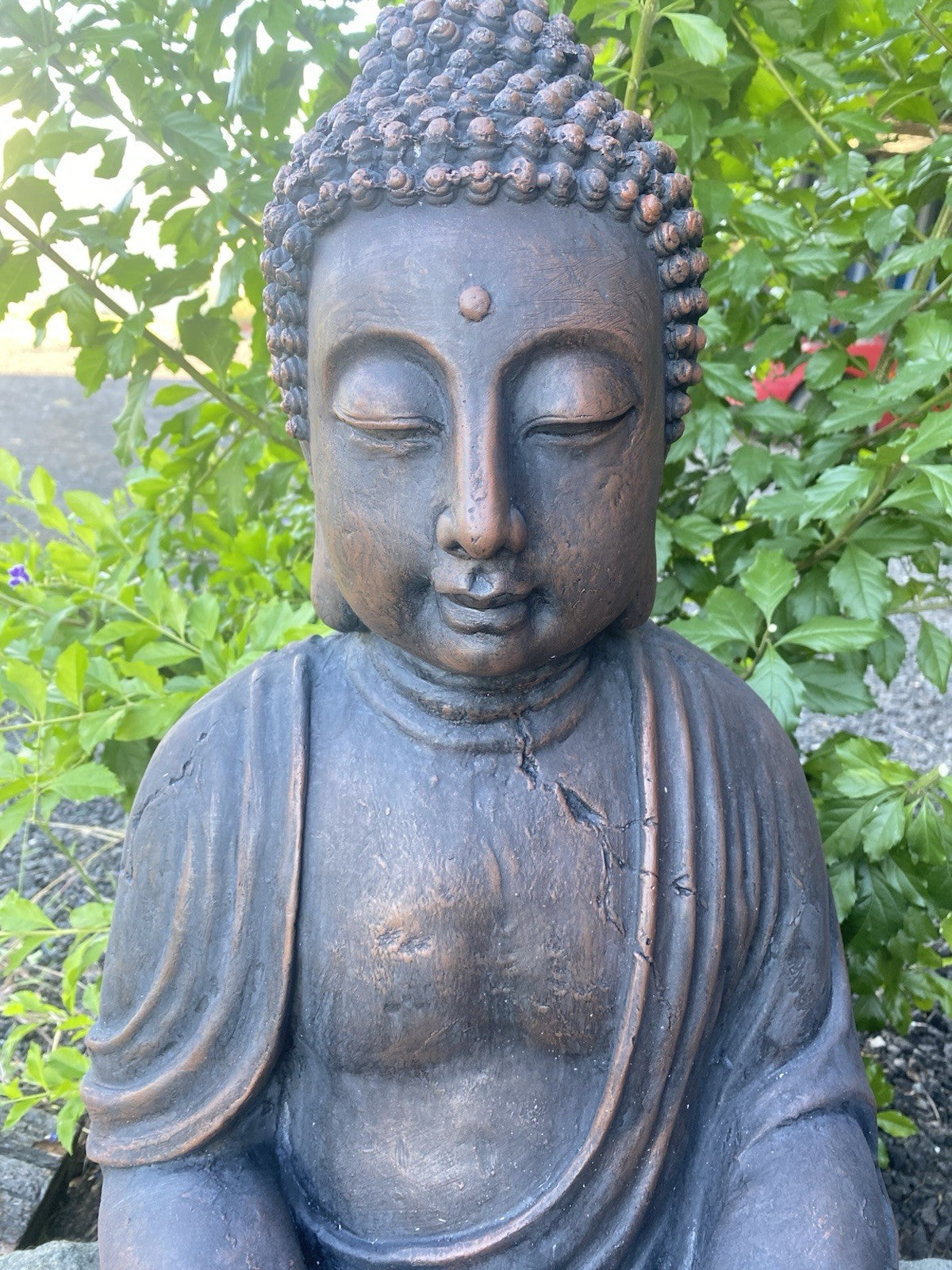 Buddha Sitting on a Lotus  Statue Figurine Garden Ornament Sculpture 67 cm