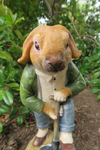 Willow Digging Rabbit Character Statues With Shovel Garden Statue lawn Ornament